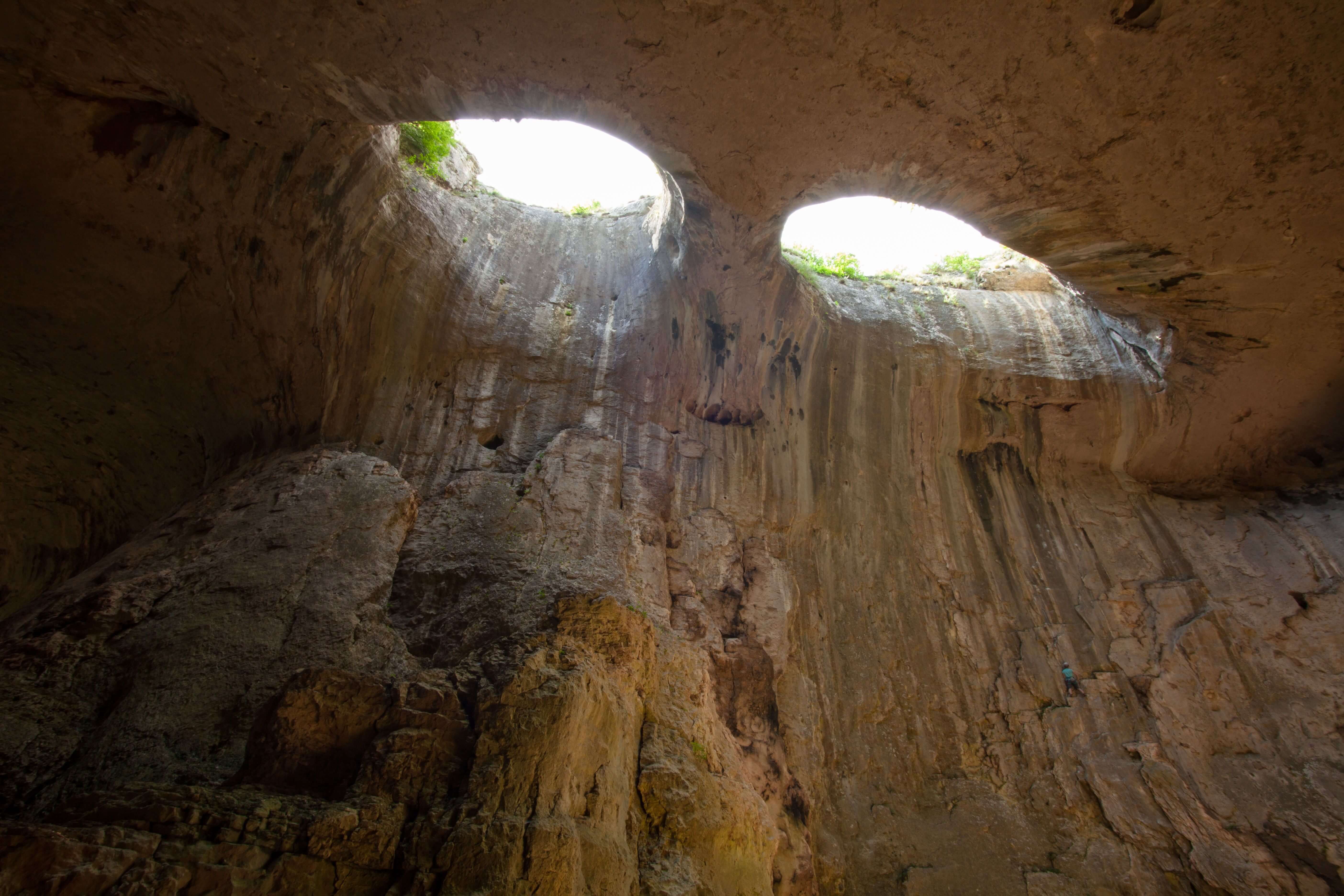 The 'Eyes of God' at Prohodna Cave